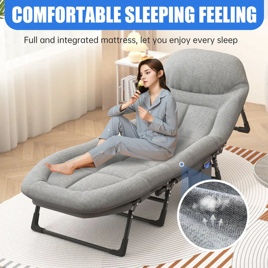 Folding Bed, Household Single Sofa Bed, Nap and Lounge Chair