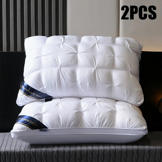 2-Piece Supportive Bed Pillow Set, Luxury Hotel Pillows