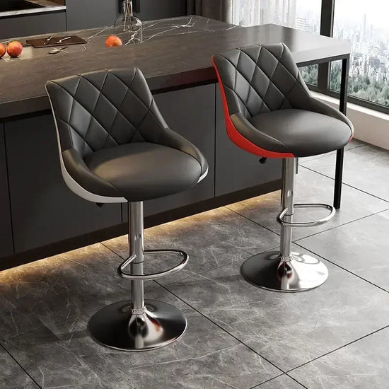 Bar Chair, Bar High Stool with Backrest