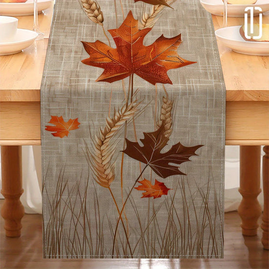 1 Piece Runner, Painted Maple Leaves