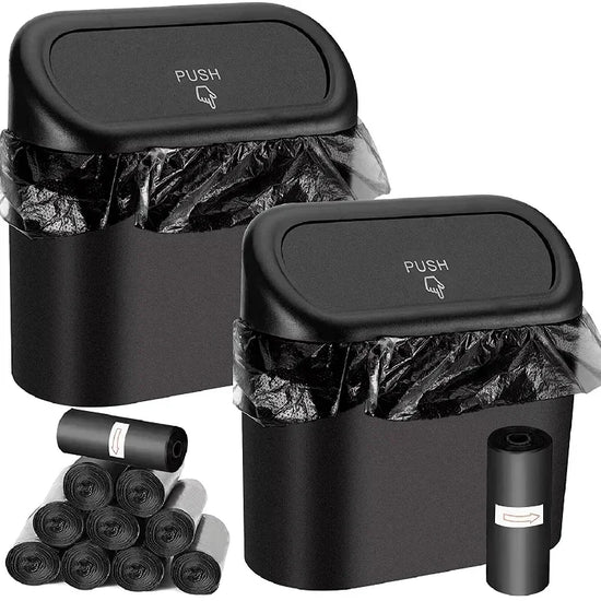 Car Trash Can (with Lid), Small Car Trash Can, Leak-proof Mini Car Accessories