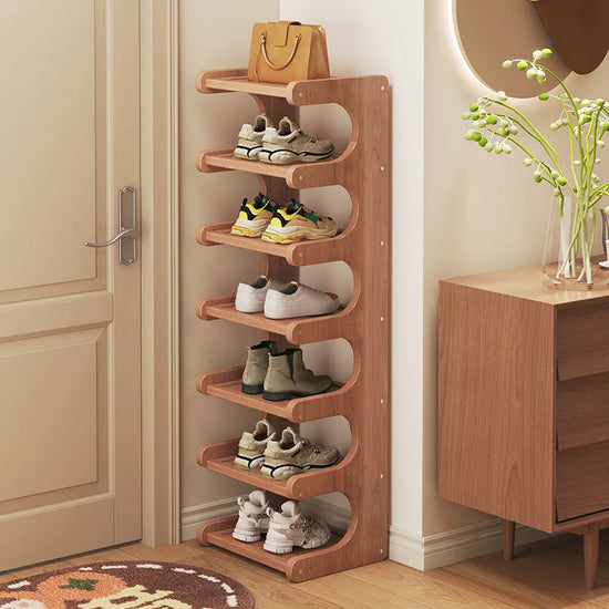Shoe Storage Organizer Wooden Home Entry Shoe Shelf
