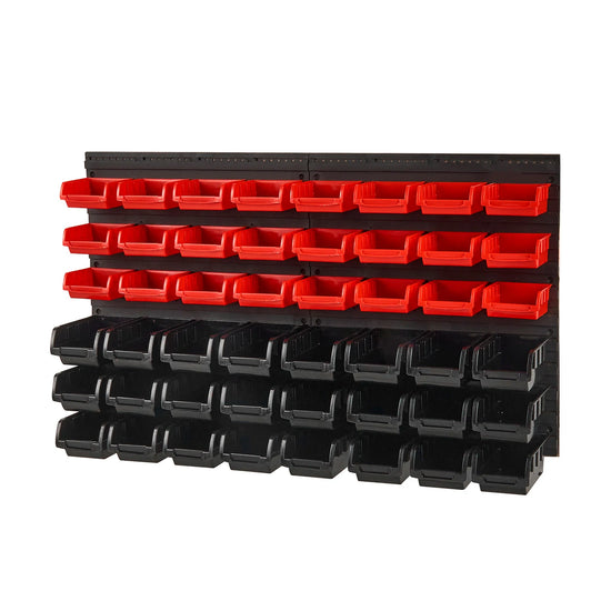 48pcs Parts Storage Bins Wall Mounted