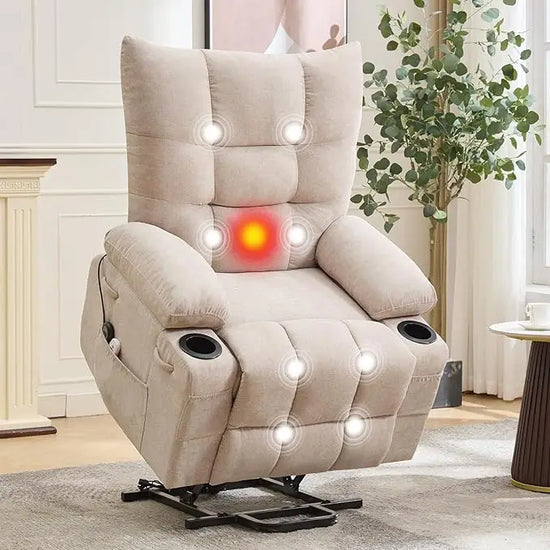 Electric Power Lift Recliner Chair with Massage & Heat
