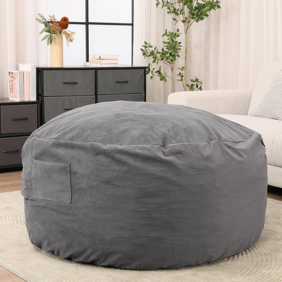 Oversized Bean Bag Lazy Sofa with Removable Cover