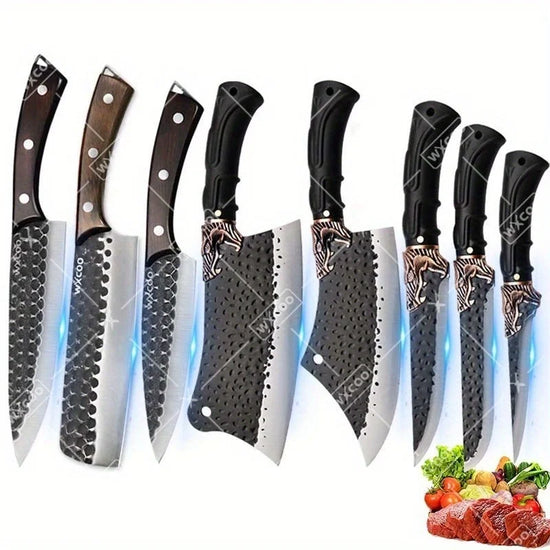 8PCS Professional Kitchen Chef Knife Set Stainless Steel