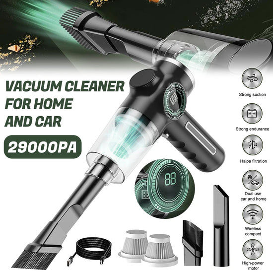 Car Vacuum Cleaner Wireless Powerful Cleaning Machine Strong Suction