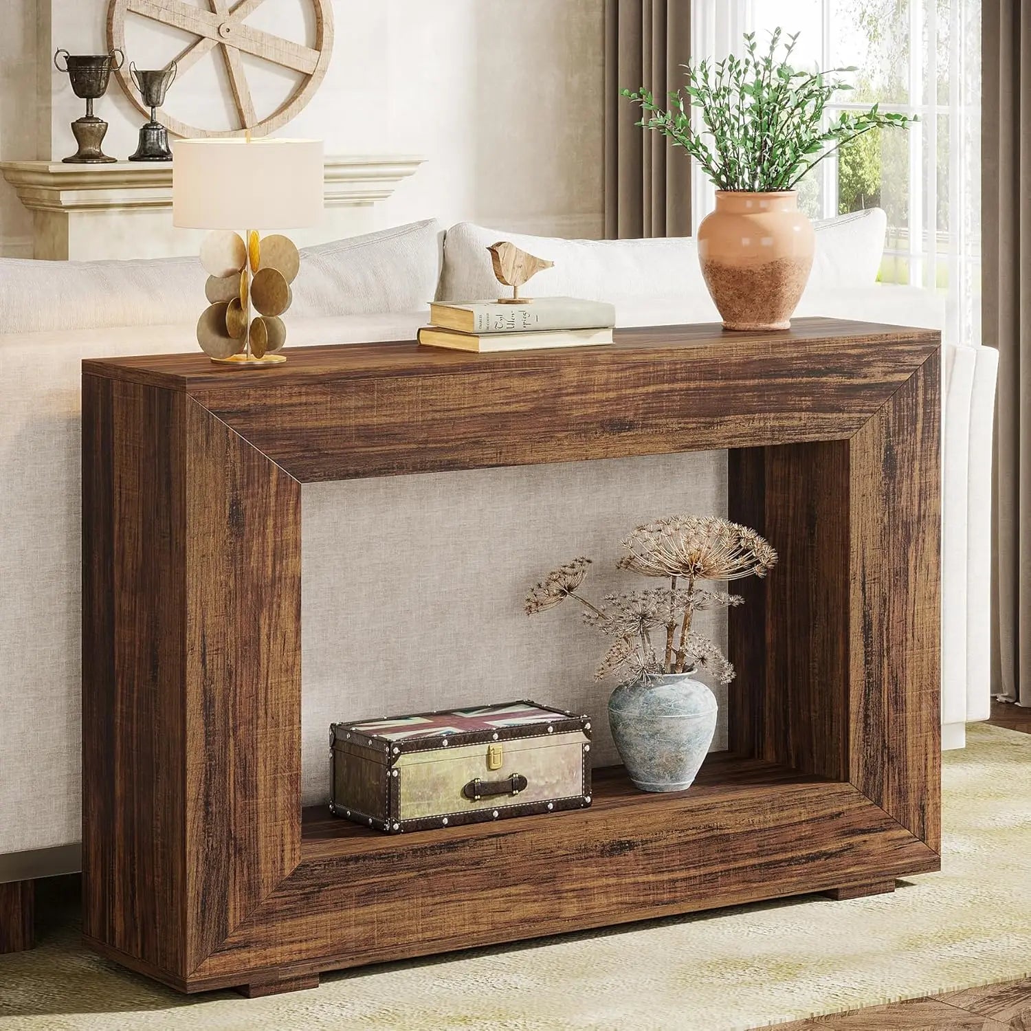 Welcome Console Table Console Table with Storage Space for Entrance, Hallway, Living Room ...