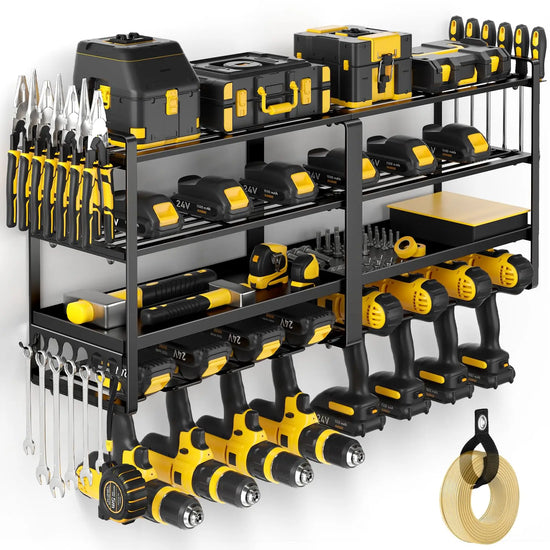 Wall Mount Power Tool Organizer 4 Layer Garage and Storage